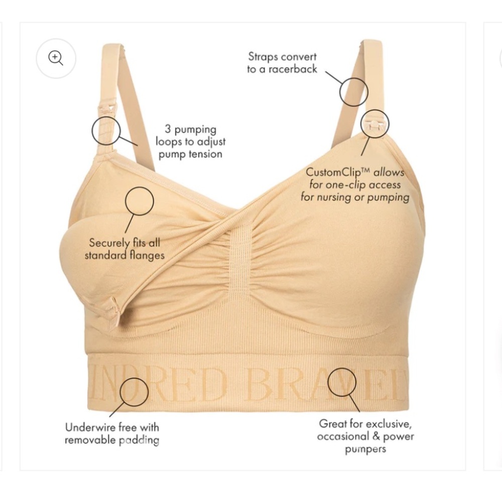2 Pack Kindred Bravely Nursing/Pumping Bra size L Busty